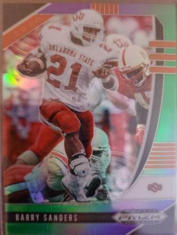 Barry Sanders [Purple, Green Prizm] #11