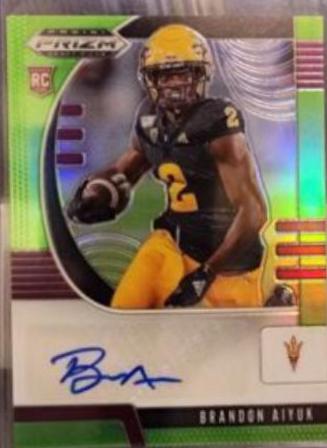 Brandon Aiyuk [Autograph Neon Green Prizm] #255