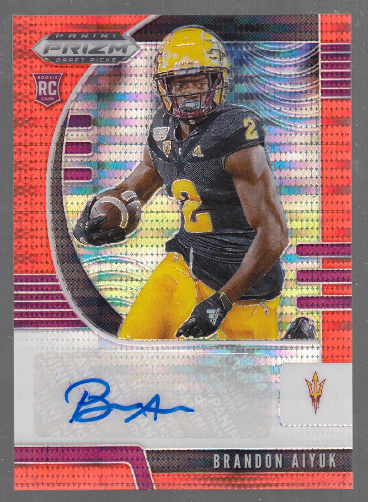 Brandon Aiyuk [Autograph Orange Pulsar Prizm] #255