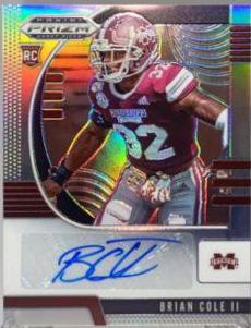 Brian Cole II [Autograph Snakeskin Prizm] #254