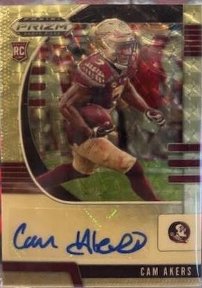 Cam Akers [Autograph Gold Vinyl Prizm] #121