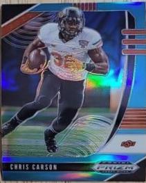 Chris Carson [Carolina Blue Prizm] #14