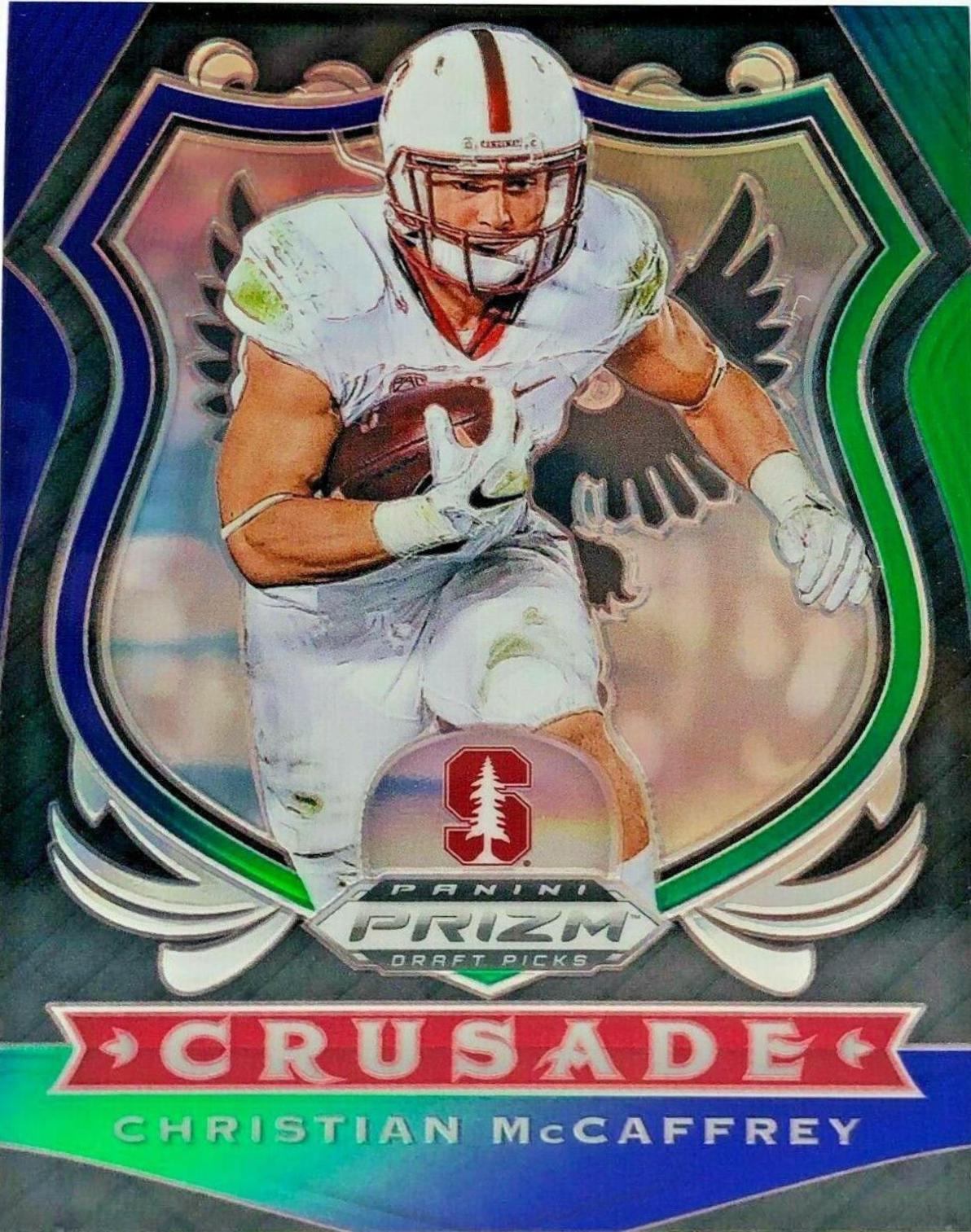 Christian McCaffrey [Purple, Green Prizm] #25