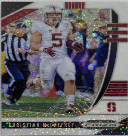 Christian McCaffrey [White Sparkle Prizm] #17