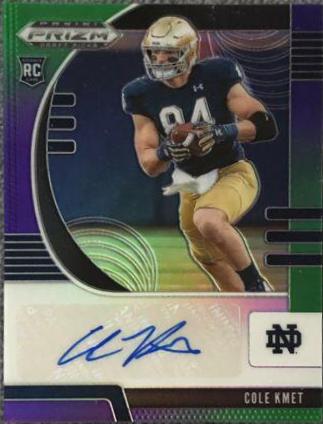 Cole Kmet [Autograph Purple Green Prizm] #278