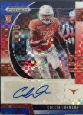 Collin Johnson [Autograph Red White Blue Prizm] #112
