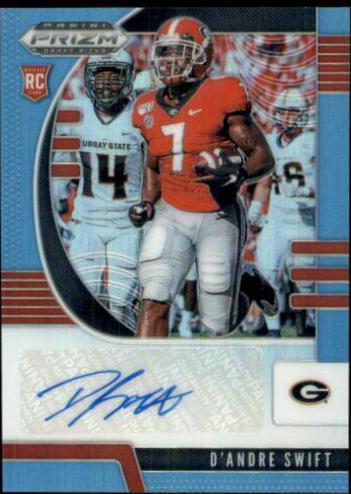 D'Andre Swift [Autograph Carolina Blue Prizm] #120