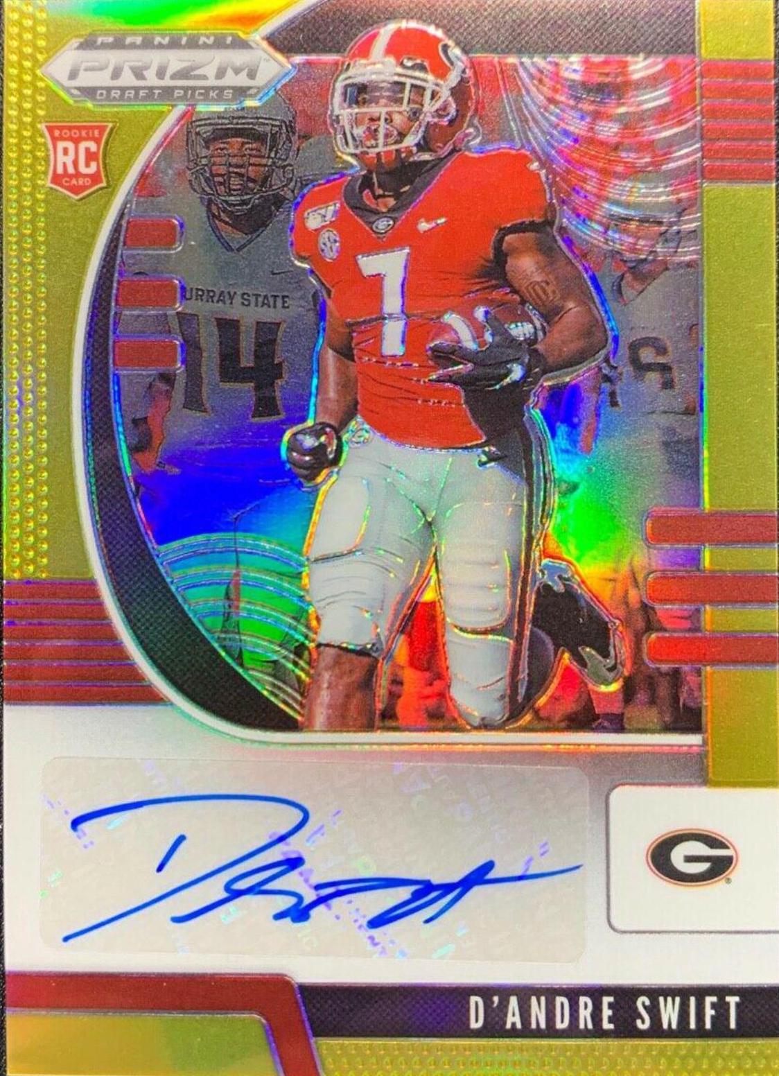 D'Andre Swift [Autograph Gold Prizm] #120