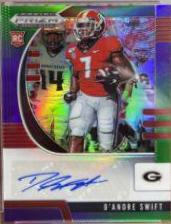 D'Andre Swift [Autograph Purple Green Prizm] #120