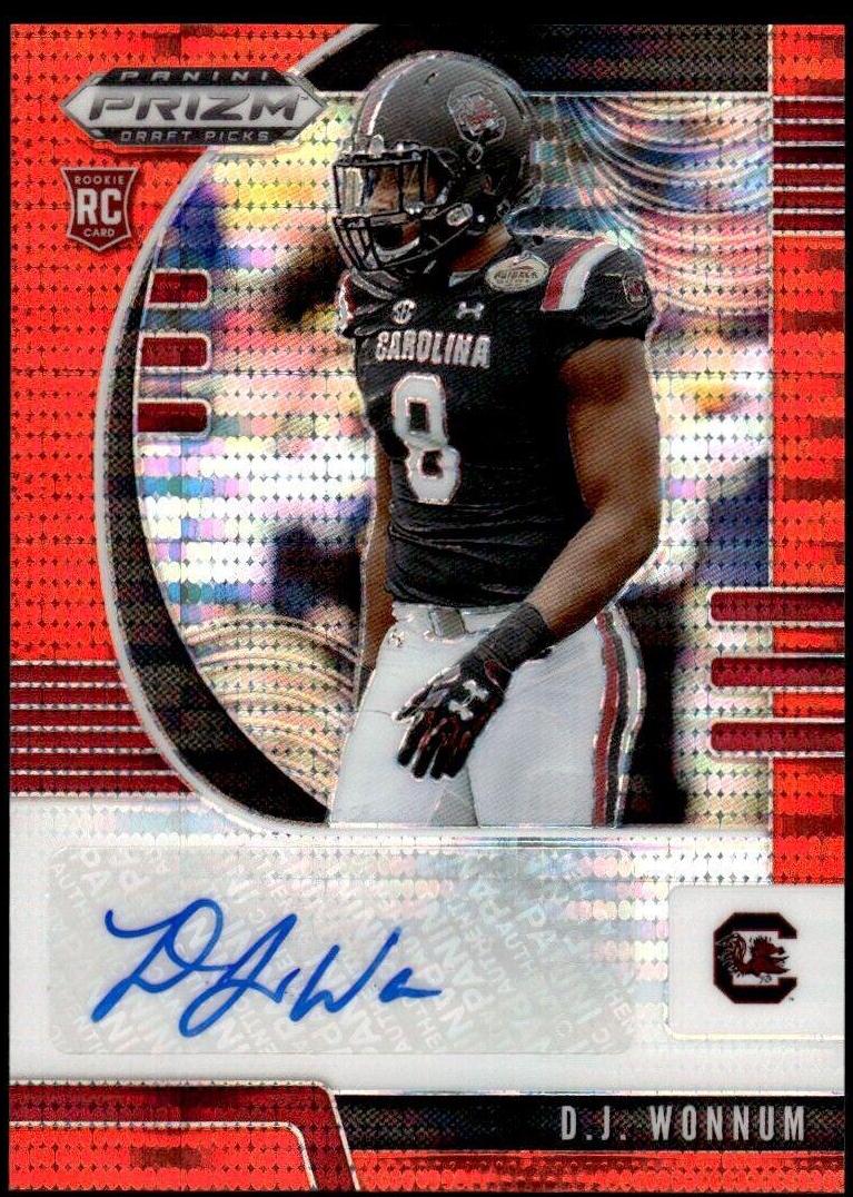 D.J. Wonnum [Autograph Orange Pulsar Prizm] #242