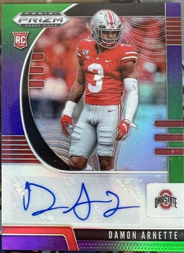 Damon Arnette [Autograph Purple Green Prizm] #194