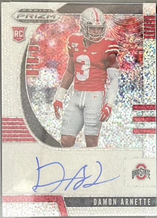 Damon Arnette [Autograph White Sparkle Prizm] #194