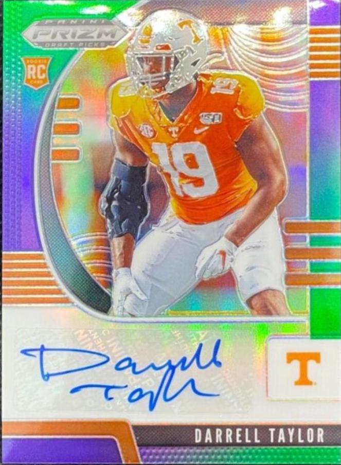 Darrell Taylor [Autograph Purple Green Prizm] #298