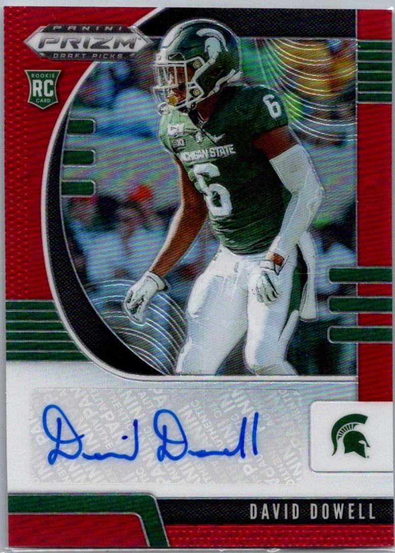 David Dowell [Autograph Red Prizm] #256