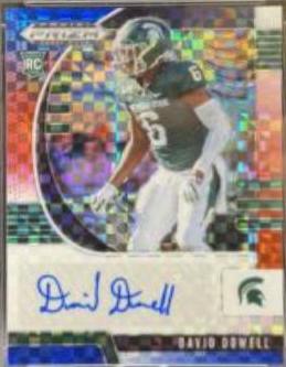 David Dowell [Autograph Red White Blue Prizm] #256