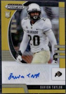 Davion Taylor [Autograph Gold Prizm] #156