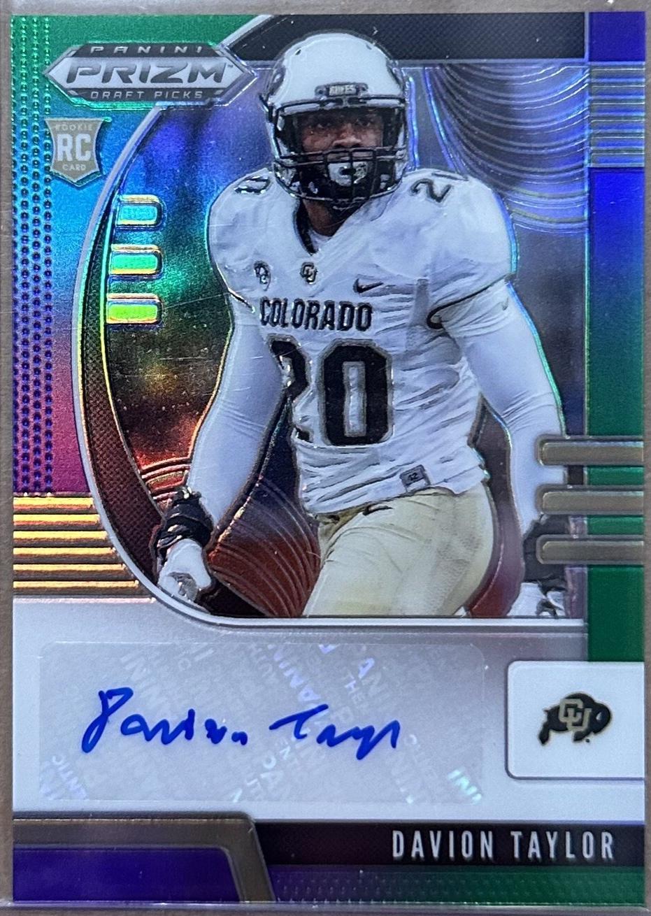 Davion Taylor [Autograph Purple Green Prizm] #156