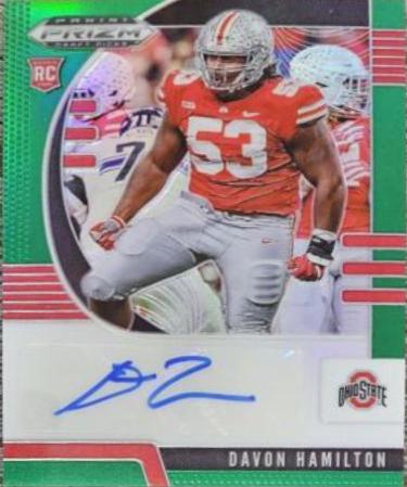 Davon Hamilton [Autograph Green Prizm] #189