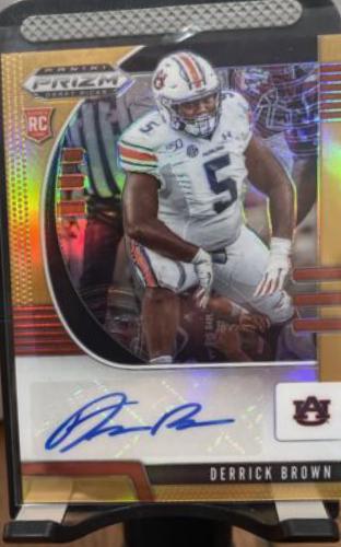 Derrick Brown [Autograph Gold Prizm] #155