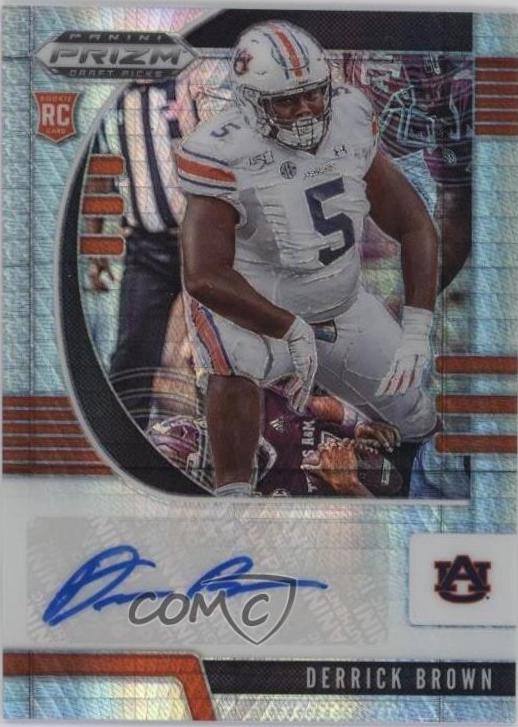 Derrick Brown [Autograph Hyper Prizm] #155
