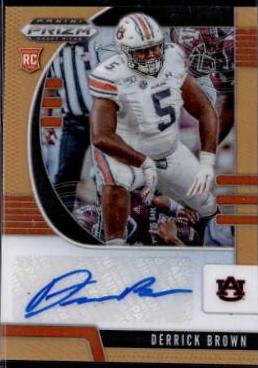 Derrick Brown [Autograph Orange Prizm] #155