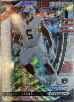 Derrick Brown [Blue Wave Prizm] #155