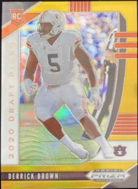 Derrick Brown [Gold Prizm] #155