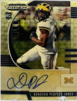 Donovan Peoples Jones [Autograph Gold Vinyl Prizm] #136
