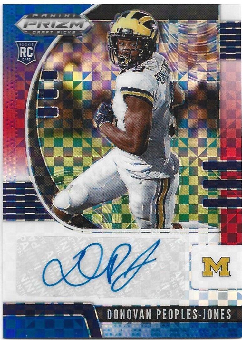 Donovan Peoples Jones [Autograph Red White Blue Prizm] #136