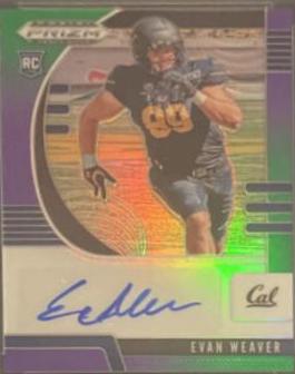 Evan Weaver [Autograph Purple Green Prizm] #198