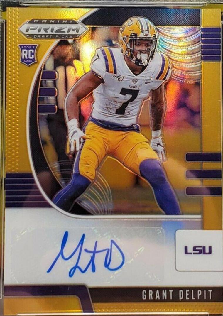 Grant Delpit [Autograph Orange Prizm] #153