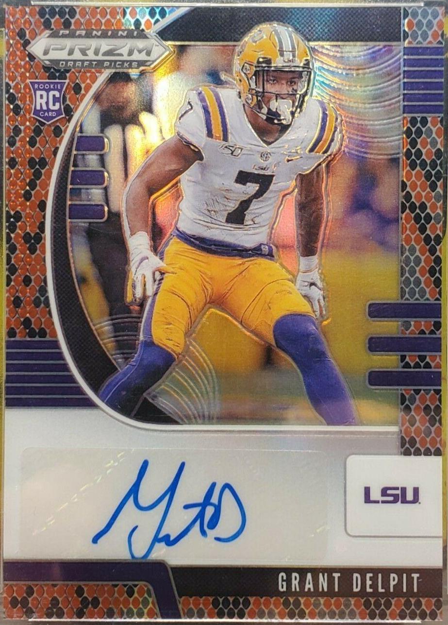 Grant Delpit [Autograph Snakeskin Prizm] #153