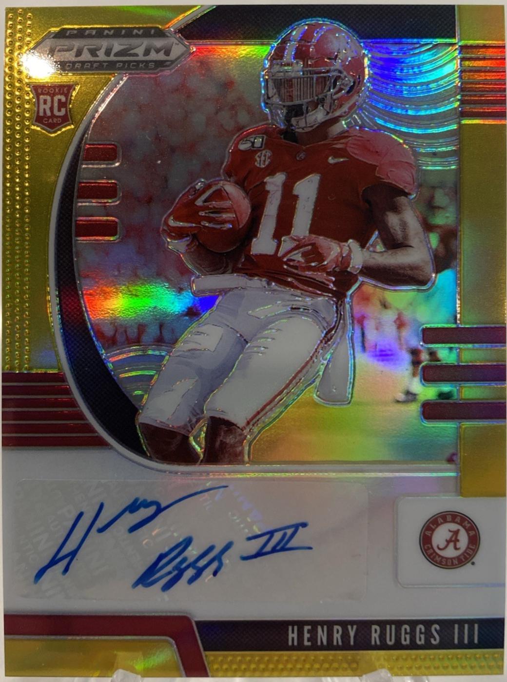 Henry Ruggs III [Autograph Gold Prizm] #109