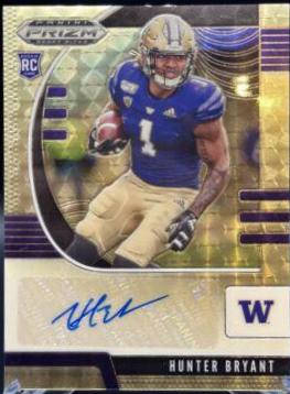 Hunter Bryant [Autograph Gold Vinyl Prizm] #285
