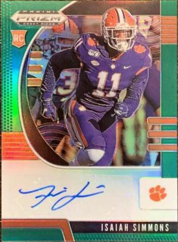 Isaiah Simmons [Autograph Green Prizm] #154