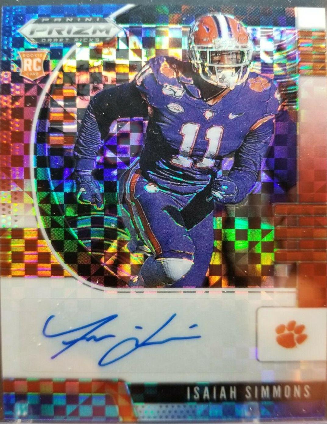 Isaiah Simmons [Autograph Red White Blue Prizm] #154