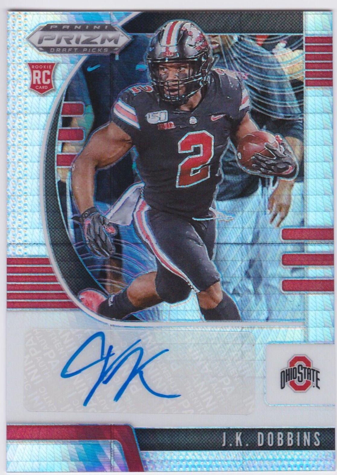 J.K. Dobbins [Autograph Hyper Prizm] #114
