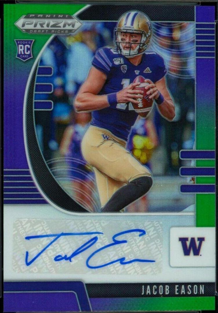 Jacob Eason [Autograph Purple Green Prizm] #115