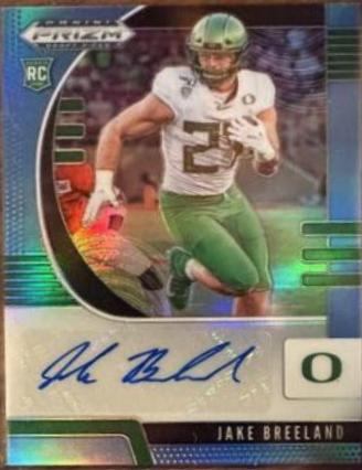 Jake Breeland [Autograph Carolina Blue Prizm] #132