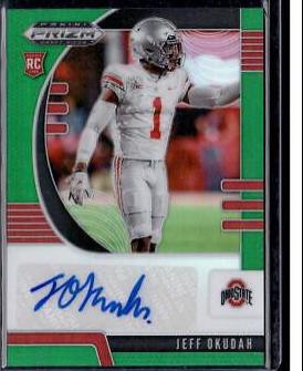 Jeff Okudah [Autograph Green Prizm] #152