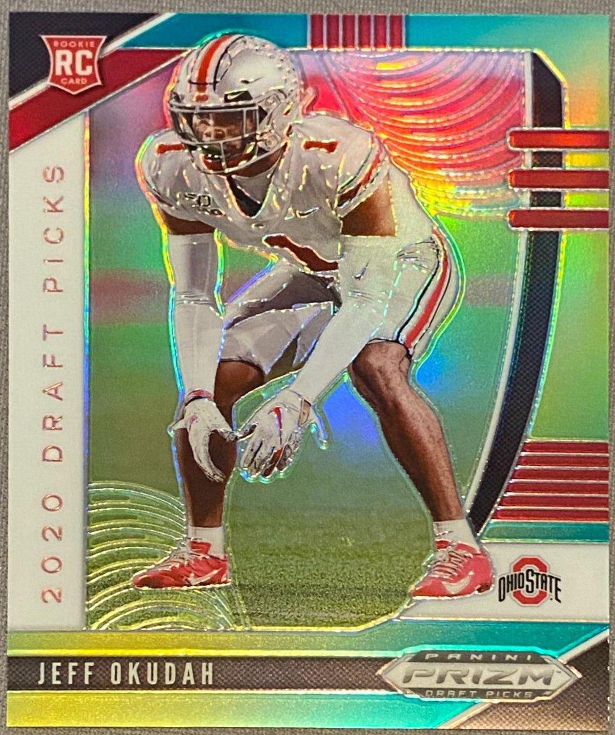 Jeff Okudah [Green, Yellow Prizm] #152