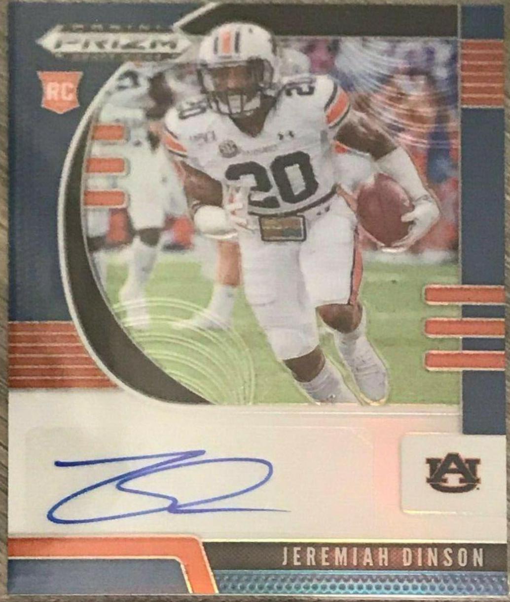 Jeremiah Dinson [Autograph Blue Prizm] #184
