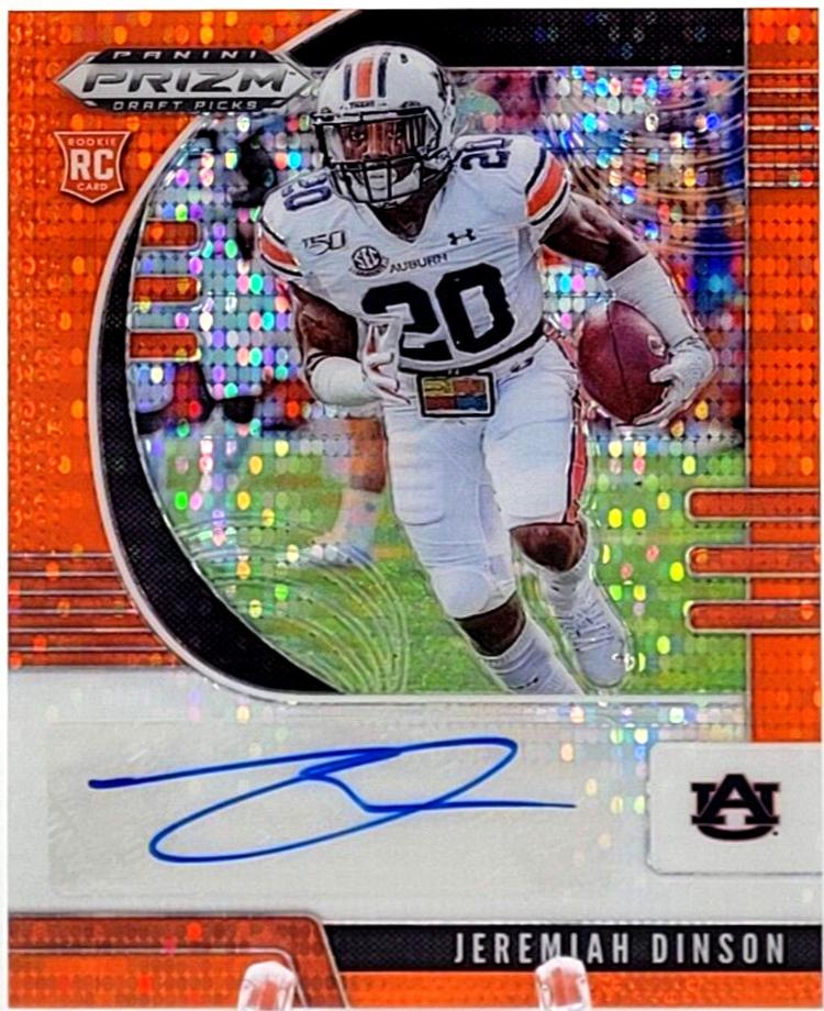 Jeremiah Dinson [Autograph Orange Pulsar Prizm] #184