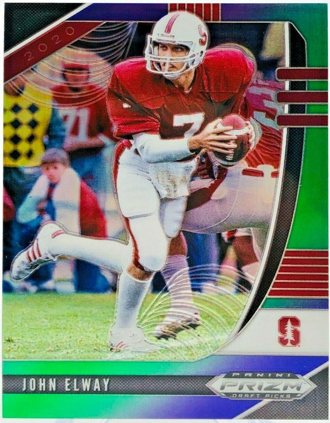 John Elway [Purple, Green Prizm] #54