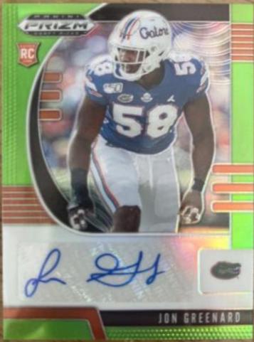Jon Greenard [Autograph Neon Green Prizm] #236