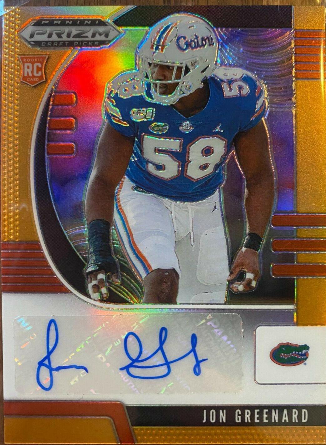Jon Greenard [Autograph Orange Prizm] #236