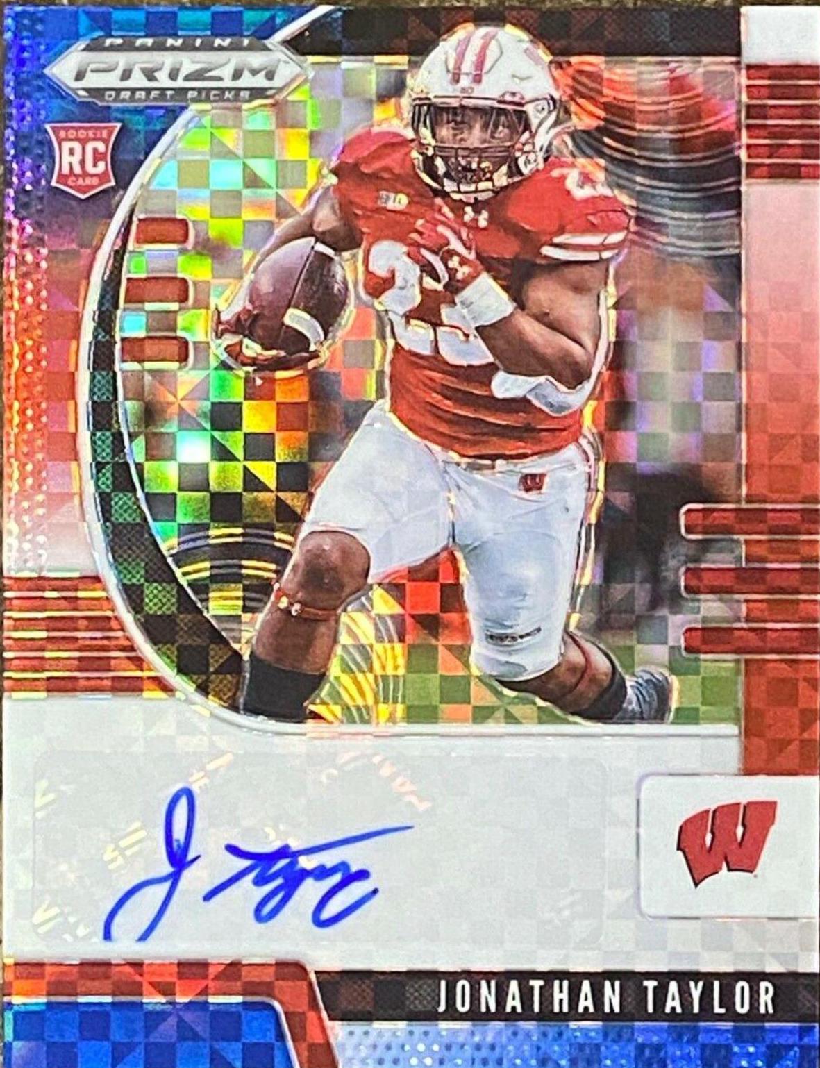 Jonathan Taylor [Autograph Red White Blue Prizm] #106