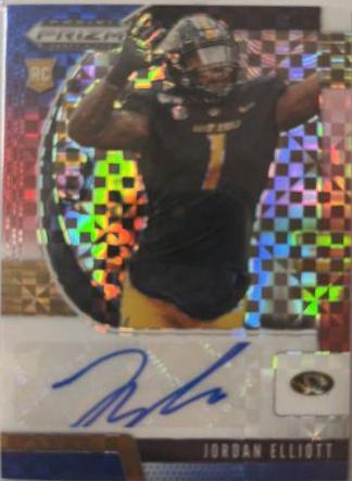 Jordan Elliott [Autograph Red White Blue Prizm] #218