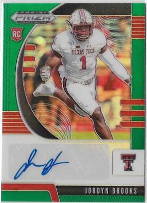 Jordyn Brooks [Autograph Green Prizm] #173