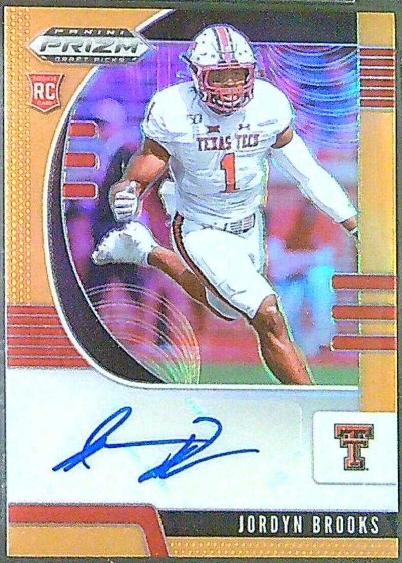 Jordyn Brooks [Autograph Orange Prizm] #173